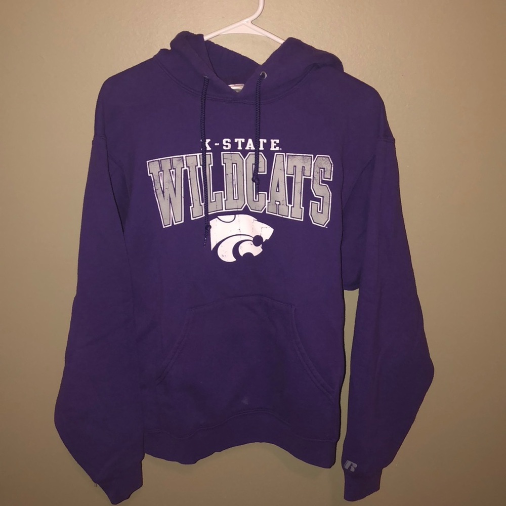 Russell K-State Wildcats Purple Hoodie Sweater